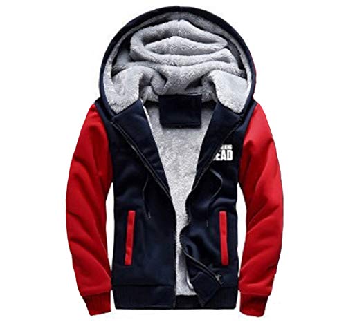 TWD Daryl Dixon Kapuzenpullover Cosplay Fleece Sweatshirt Plus Samt Hoody Mantel Jacke Gr. XX-Large, Typ H von CosIdol