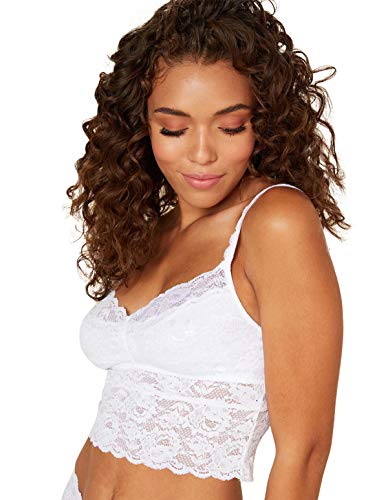 Cosabella Damen Never Say Never Cropped Cami, Weiss/opulenter Garten, Mittel von Cosabella