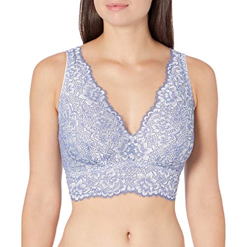 Cosabella Damen PRET Curvy V Bralette Bra, Küstenblau/Mond Elfenbein, X-Small von Cosabella