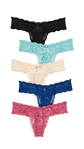 Cosabella Damen Say Never 5 Pack Lowrider Thong Stringhöschen, 002, Einheitsgröße von Cosabella