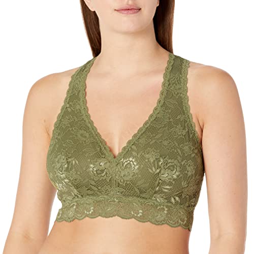 Cosabella Damen Say Never Curvy Racie Racerback Bralette Plunge-BH, Aloe, small von Cosabella