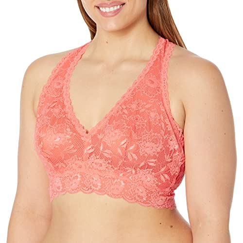 Cosabella Women's Say Never Curvy Racie Racerback Bralette Plunge Bra, Coral Breeze, S von Cosabella