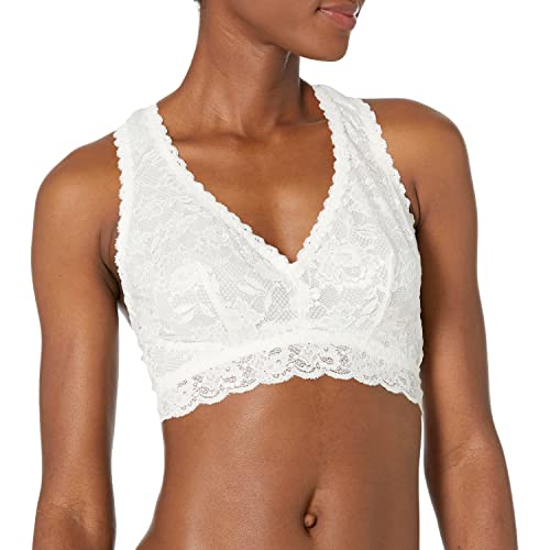 Cosabella Women's Say Never Curvy Racie Racerback Bralette Plunge Bra, Moon Ivory, S von Cosabella