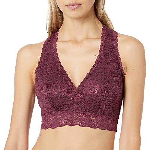 Cosabella Damen Say Never Curvy Racie Racerback Bralette Plunge-BH, Vino, Medium von Cosabella