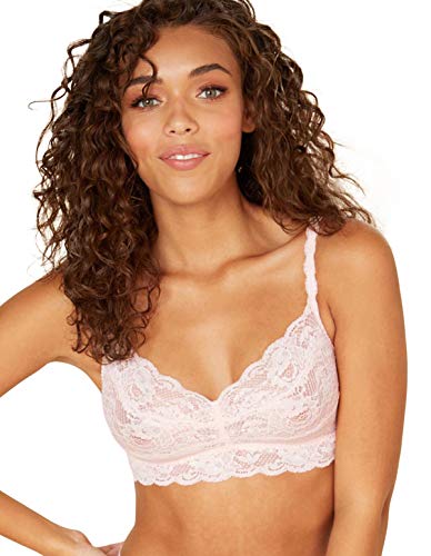 Cosabella Damen Say Never Sweetie Weicher BH Bralette, Durchsichtig, Rosa Lilly, XL von Cosabella