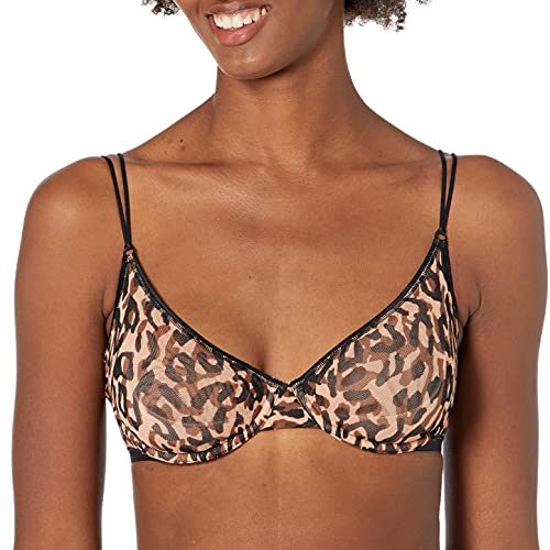 Cosabella Damen Soire Confidence Bedruckter Geformter BH, Leopardenmuster/Schwarz, 80C von Cosabella