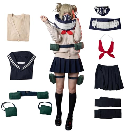 Cosfun Damen Cosplay Kostüm Full Outfits Matrosen Uniform Anzug Upgraded Ver Anime Kostüm mp004177, Mehrfarbig, XS von Cosfun