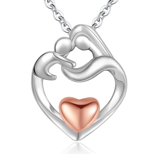 Geschenk Muttertag Mama, Silberkette 925 Rose Vergoldet, Mutter Herz Anhänger, Damen Schmuck für Beste Mama, Geburtstag Geschenke Zum Valentinstag Weihnachtsgeschenke, Mothers Day Gifts for Mum Geschenk Muttertag Mama, Silberkette 925 Rose Vergoldet, Mutter Herz Anhänger, Damen Schmuck für Beste Mama, Geburtstag Geschenke Zum Valentinstag Weihnachtsgeschenke, Mothers Day Gifts for Mum von Cosie Lily