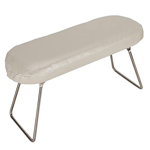 Cosiki Nagelarm Ruhe, Nagelhand Ruhe Nagelkunst Handkissen Maniküre Arm Kissen mit Klammer PU Leder Arm für Nagel Ruhestisch Desk Station für Nägel Kunst DIY Gebrauch (beige weiß) von Cosiki