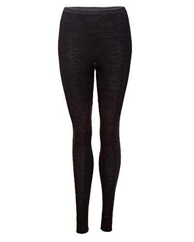 Cosilana, Damen Legging, 70% Wolle 30% Seide (36/38, Schwarz) von Cosilana