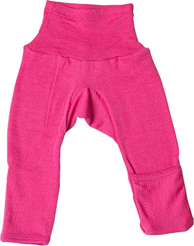 Cosilana Baby Hose lang- mit Kratzschutz am Bein 50/56 Uni PEP-Pink 30 von Cosilana