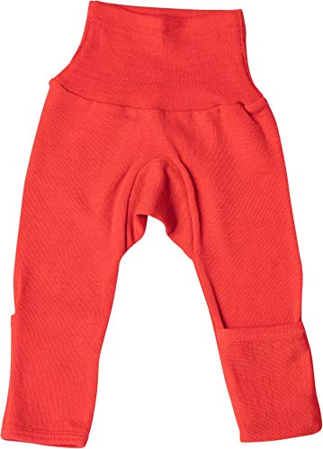 Cosilana Baby Hose lang- mit Kratzschutz am Bein 62/68 Uni Rot 04 von Cosilana