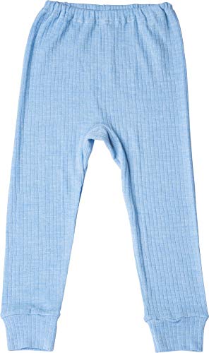 Cosilana Lange Unterhose Seide/Wolle/Baumwolle 116 Blau meliert 06 von Cosilana Naturwäsche