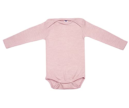 Cosilana, Baby Body Langarm, 70% Wolle, 30% Seide (Rose, 62-68) von Cosilana