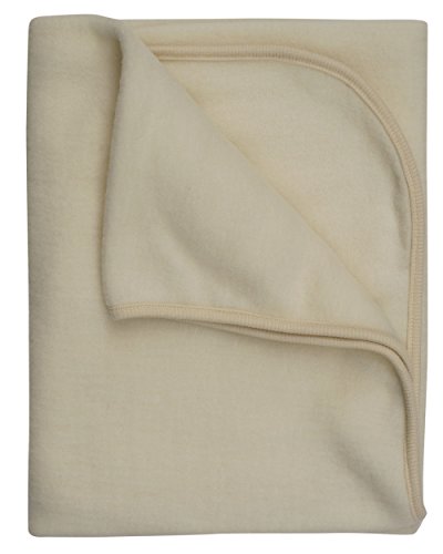 Cosilana, Kinder/Baby Decke Fleece, 80x100 cm, 60% Wolle (kbT), 40% Baumwolle (KBA) (80x100, Natur) von Cosilana