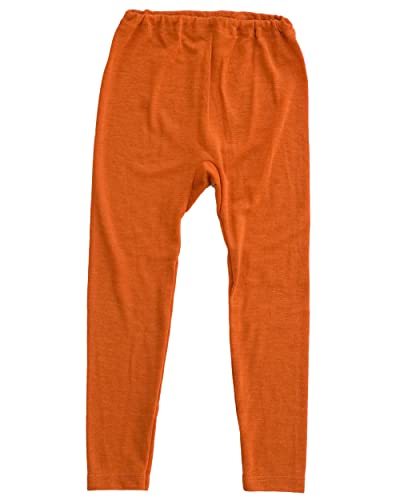 Cosilana, Kinder Leggings 70% Wolle 30% Seide (104, Orange Uni) von Cosilana