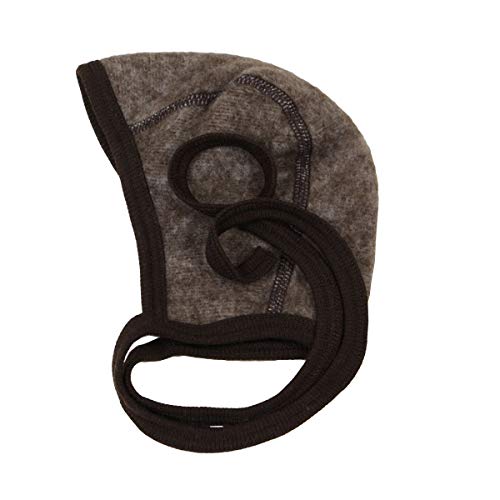 Cosilana Baby Fleece-Häubchen kbT Wolle Bio Baumwolle (Braun-Melange, 74-80) von Cosilana