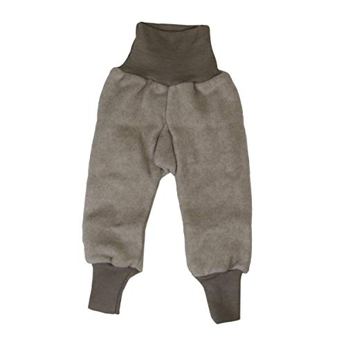 Cosilana Baby Fleece-Hose mit Bund kbT Wolle Bio Baumwolle (74-80, Latte-Macciatio Melange) von Cosilana
