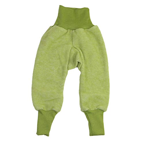 Cosilana Baby Fleece-Hose mit Bund kbT Wolle Bio Baumwolle (Lindgruen Melange, 98/104) von Cosilana