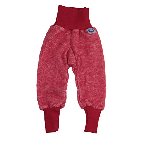 Cosilana Baby Fleece-Hose mit Bund kbT Wolle Bio Baumwolle (Rot Melange, 74/80) von Cosilana