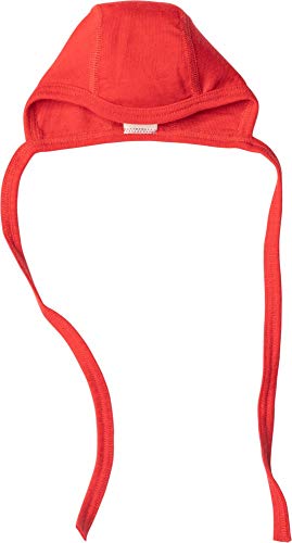 Cosilana Baby-Häubchen - Wolle/Seide 74/80 Uni Rot 04 von Cosilana