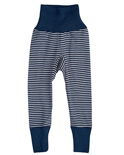 Cosilana, Baby Nabelbundhose/Hose, 70% Wolle, 30% Seide (Marine/Natur, 50-56) von Cosilana