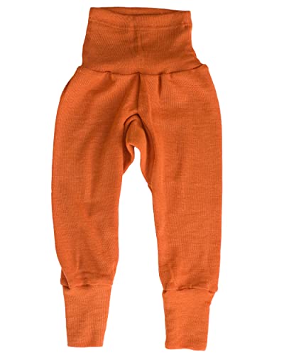 Cosilana, Baby Nabelbundhose/Hose, 70% Wolle, 30% Seide (Orange, 50-56) von Cosilana