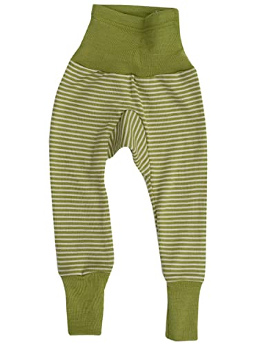 Cosilana, Baby Nabelbundhose/Hose, 70% Wolle, 30% Seide (Grün/Natur, 50-56) von Cosilana