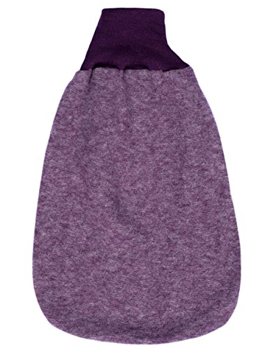 Cosilana Baby Strampelsack Fleece, 60% Wolle (kbT), 40% Baumwolle (KBA), (50, Lila-Melange) von Cosilana