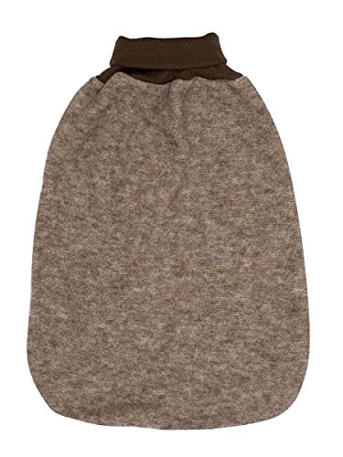 Cosilana Baby Strampelsack Fleece, 60% Wolle (kbT), 40% Baumwolle (KBA), (50 cm, Braun melange) von Cosilana