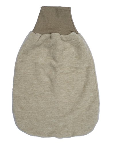 Cosilana Baby Strampelsack Fleece, 60% Wolle (kbT), 40% Baumwolle (KBA), (50 cm, Latte Macchiato-Melange) von Cosilana