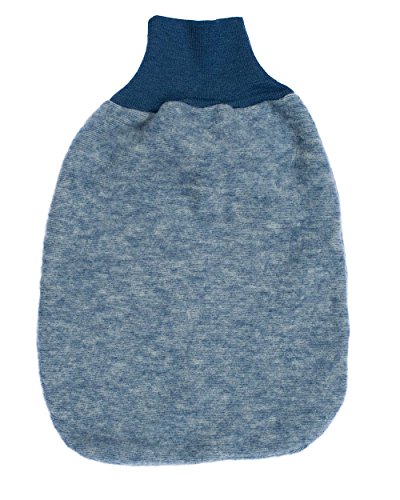 Cosilana Baby Strampelsack Fleece, 60% Wolle (kbT), 40% Baumwolle (KBA), (50 cm, Marine-melange) von Cosilana