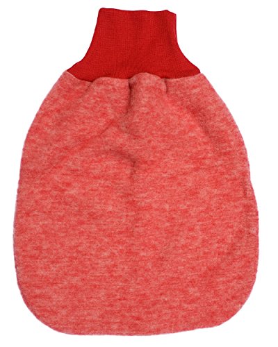 Cosilana Baby Strampelsack Fleece, 60% Wolle (kbT), 40% Baumwolle (KBA), (50 cm, Rot-melange) von Cosilana