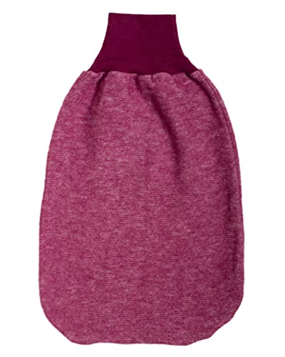 Cosilana Baby Strampelsack Fleece, 60% Wolle (kbT), 40% Baumwolle (KBA) (50 cm, Weinrot meliert) von Cosilana