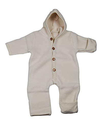 Cosilana Baby Wollvlies Overall mit Handschutz (Ecru, 50/56) von Cosilana