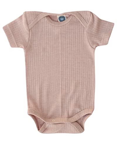 Cosilana Babybody Kurzarm 91052 BW/Wolle/Seide (Rosa Meliert, 62-68) von Cosilana