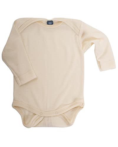 Cosilana, Baby Body Langarm, 70% Wolle, 30% Seide (Natur, 50-56) von Cosilana