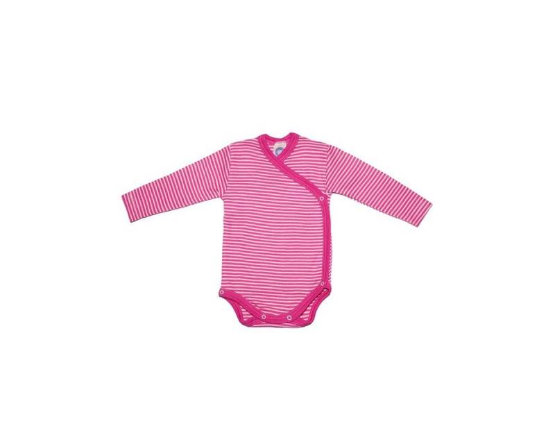 Cosilana Langarmwickelbody (1-tlg) Langarm Baby-Wickelbody aus Bio Schurwolle / Seide von Cosilana