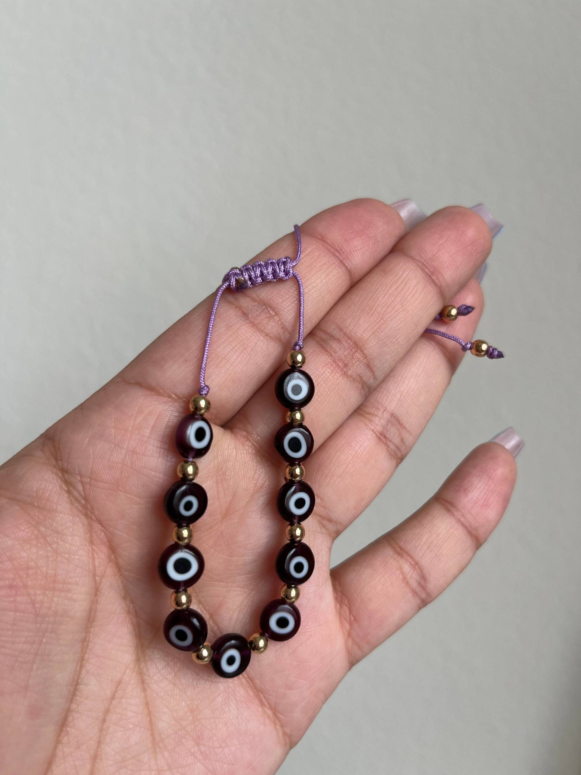 Violettes Auge Armband, Einzigartiges Geschenk, Schutz Armband Vor Dem Bösen Blick, Freundschaftsarmband, Handgemachte Schmuck, Minimalistisch Violettes Auge Armband, Einzigartiges Geschenk, Schutz Armband Vor Dem Bösen Blick, Freundschaftsarmband, Handgemachte Schmuck, Minimalistisch von CositasDominique