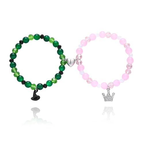 Cosmeria BFF Armbänder Für Zwei, Matching Bracelets Set Aus Elastischem Material, Passendes Armband Für Die Besten Freunde Oder Paare von Cosmeria