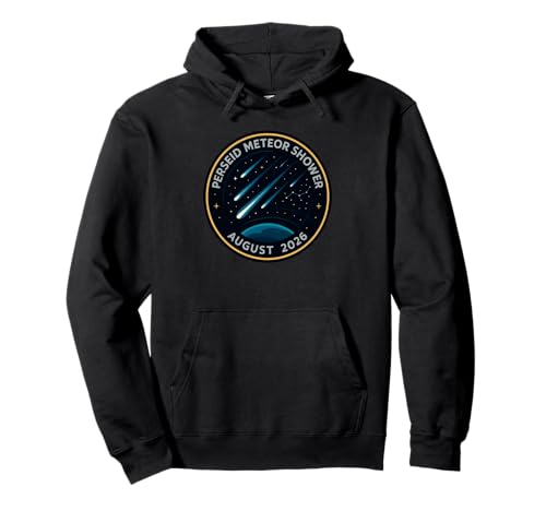 Perseid Meteorschauer August 2026 Mission Patch Pullover Hoodie Perseid Meteorschauer August 2026 Mission Patch Pullover Hoodie von Cosmic Mission Series