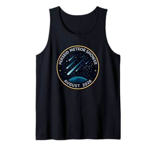 Perseid Meteorschauer August 2026 Mission Patch Tank Top Perseid Meteorschauer August 2026 Mission Patch Tank Top von Cosmic Mission Series