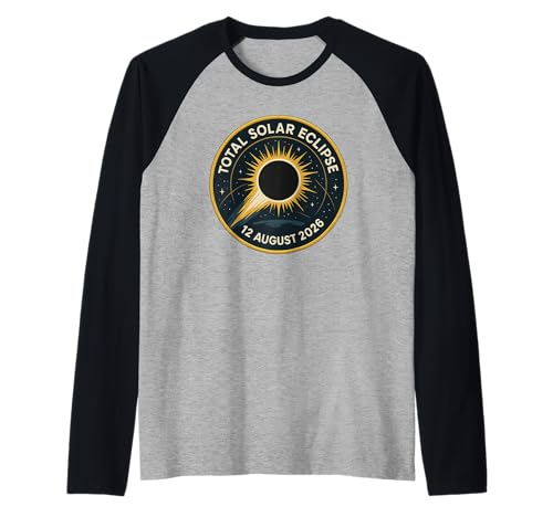 Totale Sonnenfinsternis 12. August 2026 Mission Patch Raglan von Cosmic Mission Series