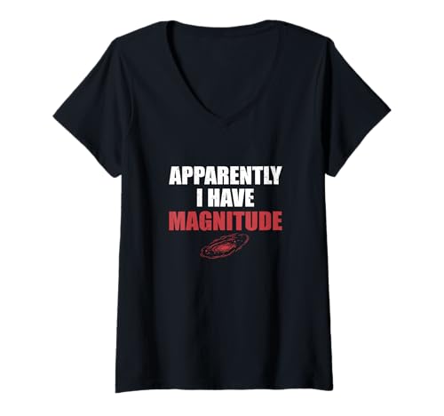 Damen Anscheinend Habe ich Magnitude Cool Astrophysics Astrophysiker T-Shirt mit V-Ausschnitt Damen Anscheinend Habe ich Magnitude Cool Astrophysics Astrophysiker T-Shirt mit V-Ausschnitt von Cosmic Quasar Swag