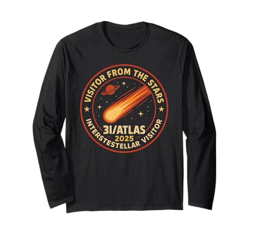 3I/Atlas Interstellarer Komet 2025 | Retro-Weltraum-Patch-Design Langarmshirt 3I/Atlas Interstellarer Komet 2025 | Retro-Weltraum-Patch-Design Langarmshirt von Cosmic Visitor