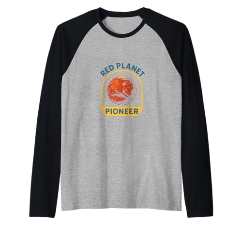 Mars Red Planet Pioneer Cool Herren Astronaut Raglan Mars Red Planet Pioneer Cool Herren Astronaut Raglan von Cosmic Voyager - Astronaut and Space Fashion