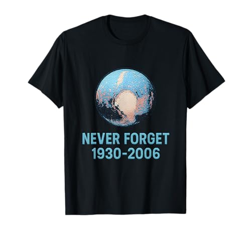 Pluto Never Forget Universe Sonnensystem Weltraum Herren Planet T-Shirt Pluto Never Forget Universe Sonnensystem Weltraum Herren Planet T-Shirt von Cosmic Voyager - Astronaut and Space Fashion