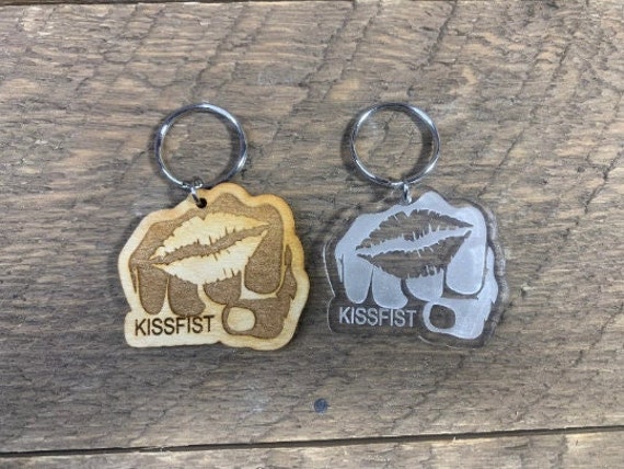 Kissfist Schlüsselanhänger | American Sign Sprache Kisfist Asl Slang Dolmetscher Geschenk von CosmicSoupp