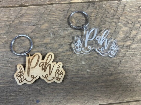 Pah Schlüsselanhänger | American Sign Sprache Asl Slang Dolmetscher Geschenk von CosmicSoupp