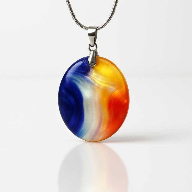 Hildegard Von Bingen "Sufficientia" Schmuckanhänger Aus Echtem Perlmutt von CosmicSymbol